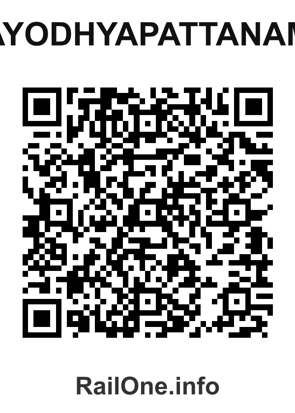 RailOne QR Code for Ayodhyapattanam station