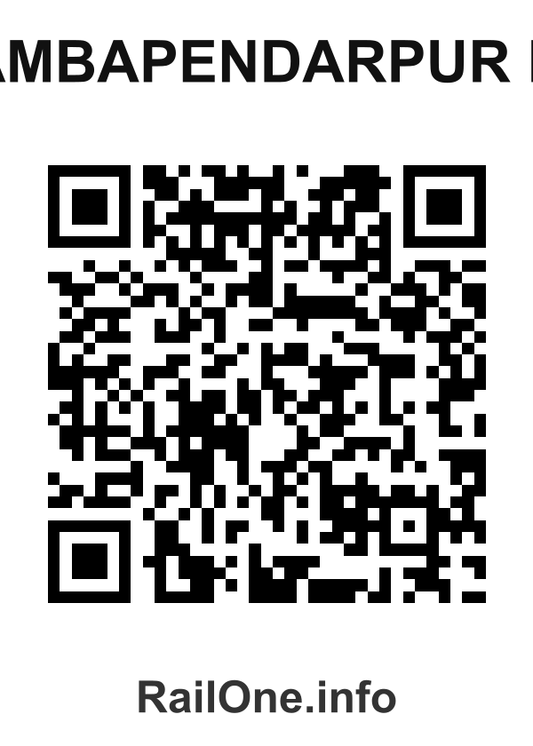 RailOne QR Code for Ambapendarpur H station