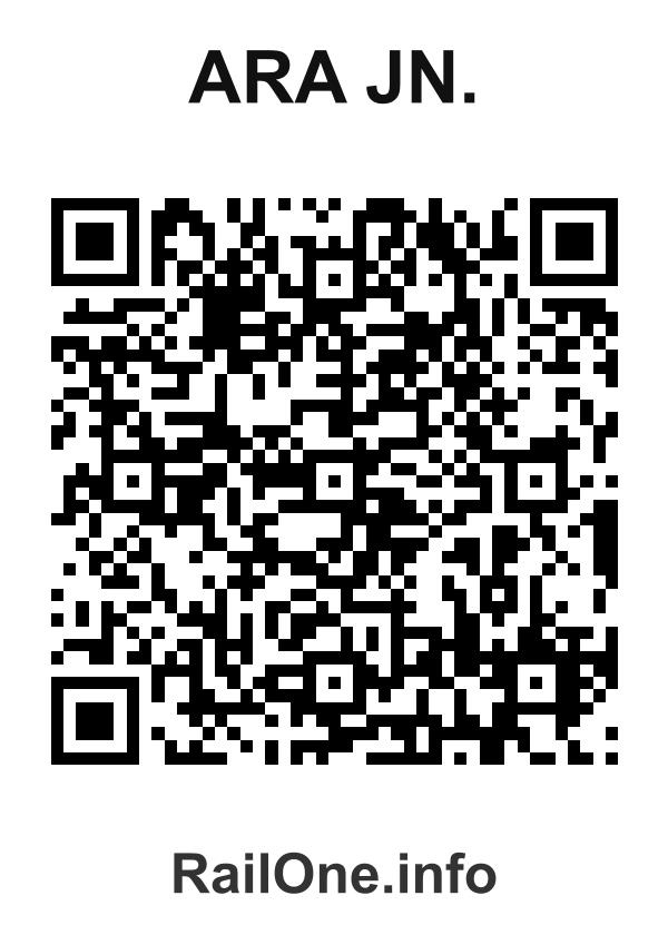 RailOne QR Code for Ara Jn. station