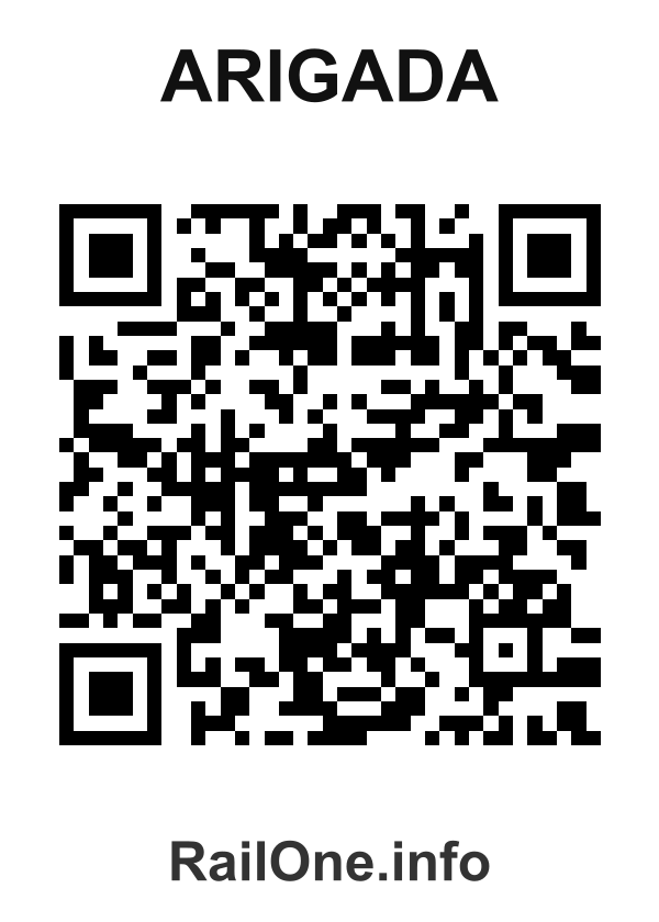 RailOne QR Code for Arigada station