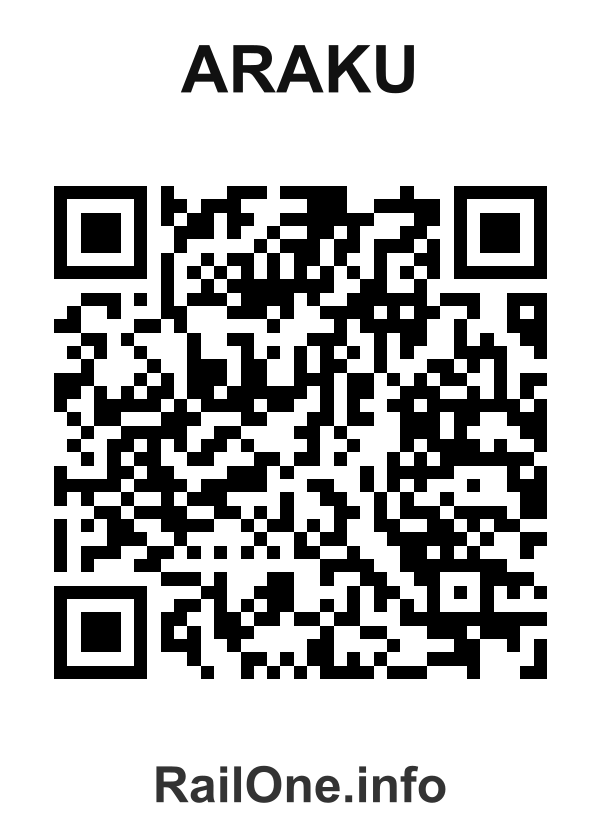RailOne QR Code for Araku station