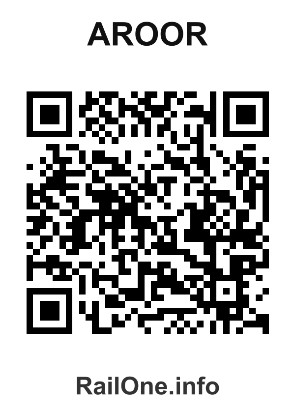 RailOne QR Code for Aroor station