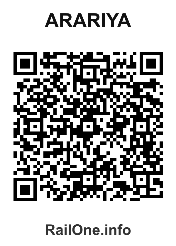 RailOne QR Code for Arariya station