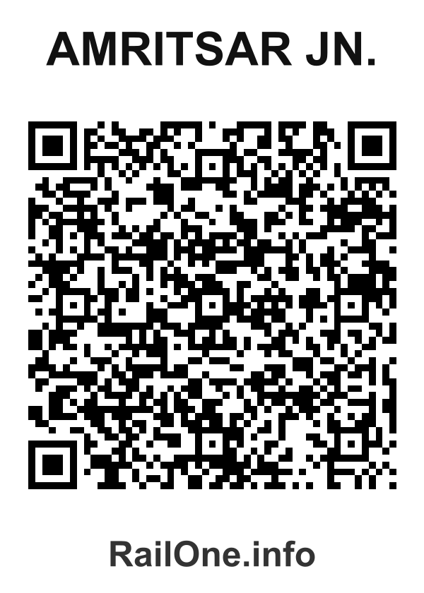 RailOne QR Code for Amritsar Jn. station