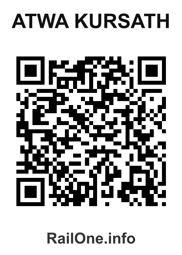 RailOne QR Code for Atwa Kursath station