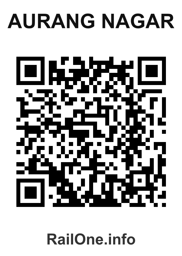 RailOne QR Code for Aurang Nagar station