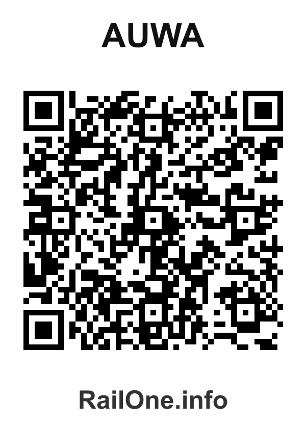 RailOne QR Code for Auwa station