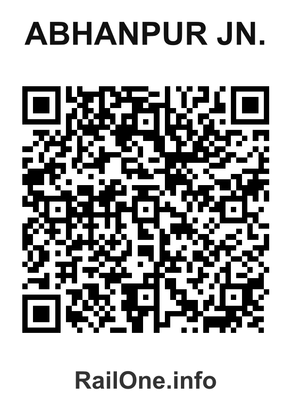 RailOne QR Code for Abhanpur Jn. station