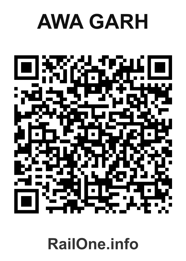 RailOne QR Code for Awa Garh station