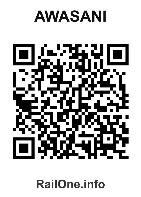RailOne QR Code for Awasani station