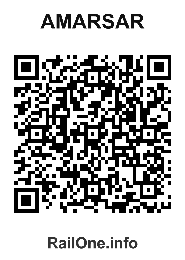 RailOne QR Code for Amarsar station