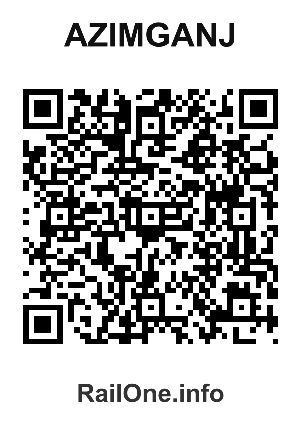RailOne QR Code for Azimganj station