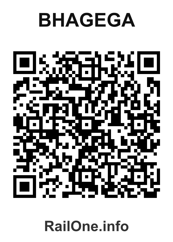 RailOne QR Code for Bhagega station