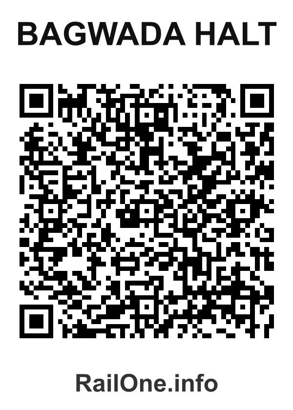 RailOne QR Code for Bagwada Halt station