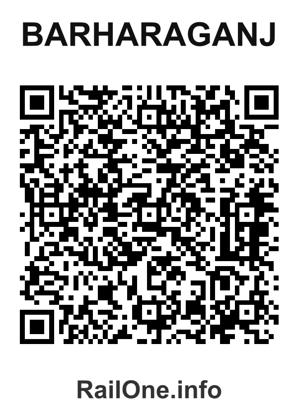 RailOne QR Code for Barharaganj station