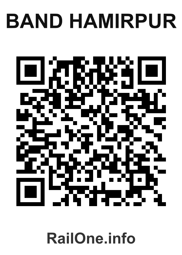 RailOne QR Code for Band Hamirpur station