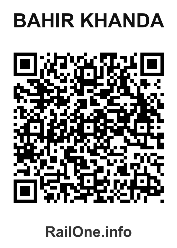 RailOne QR Code for Bahir Khanda station