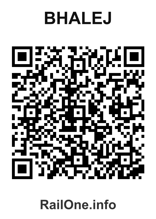 RailOne QR Code for Bhalej station
