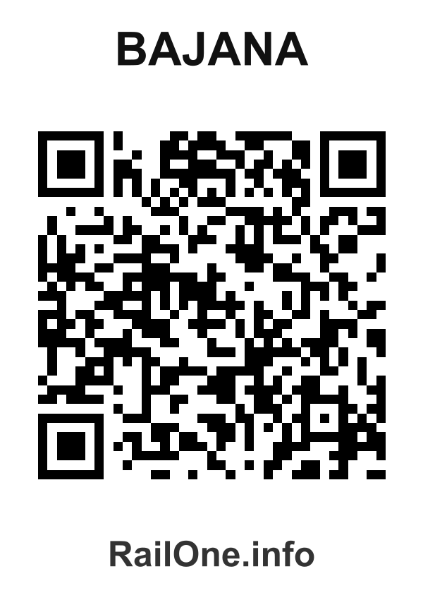 RailOne QR Code for Bajana station