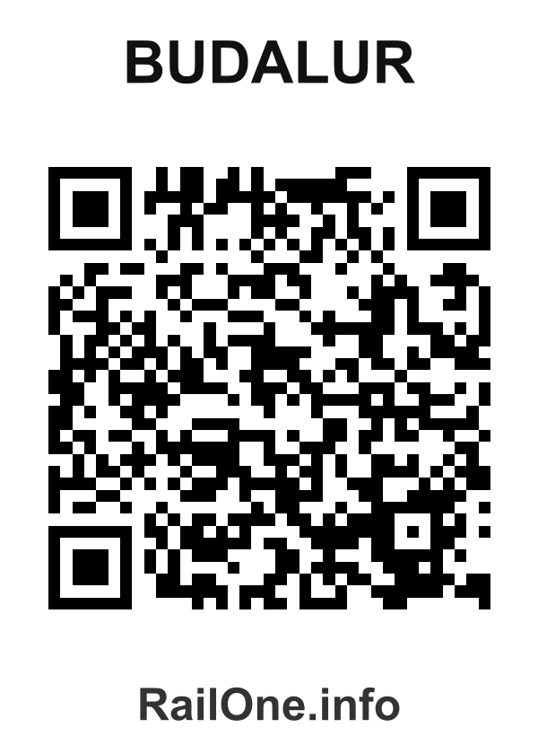 RailOne QR Code for Budalur station