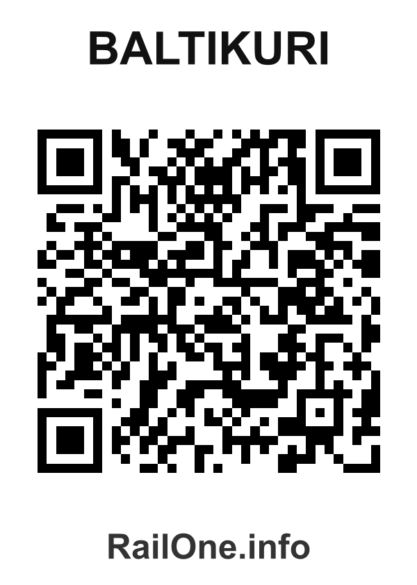 RailOne QR Code for Baltikuri station