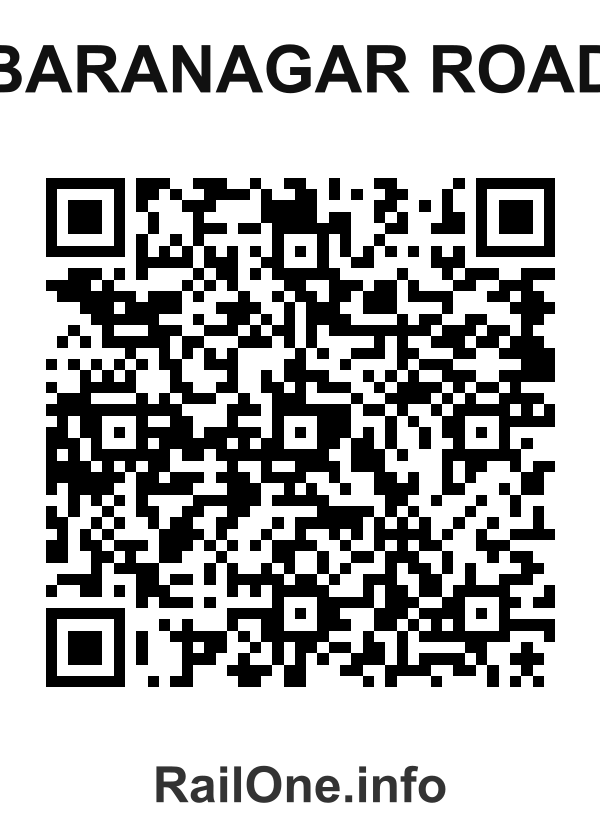 RailOne QR Code for Baranagar Road station