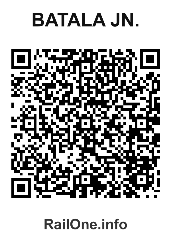RailOne QR Code for Batala Jn. station