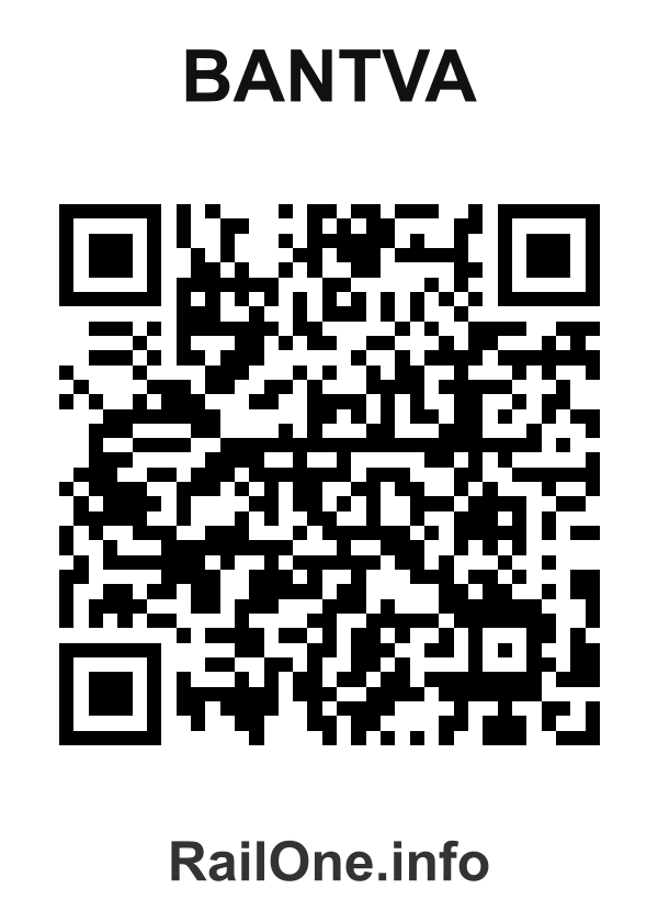 RailOne QR Code for Bantva station
