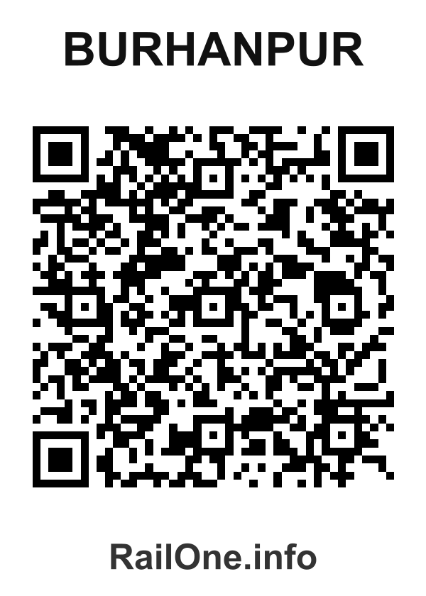 RailOne QR Code for Burhanpur station