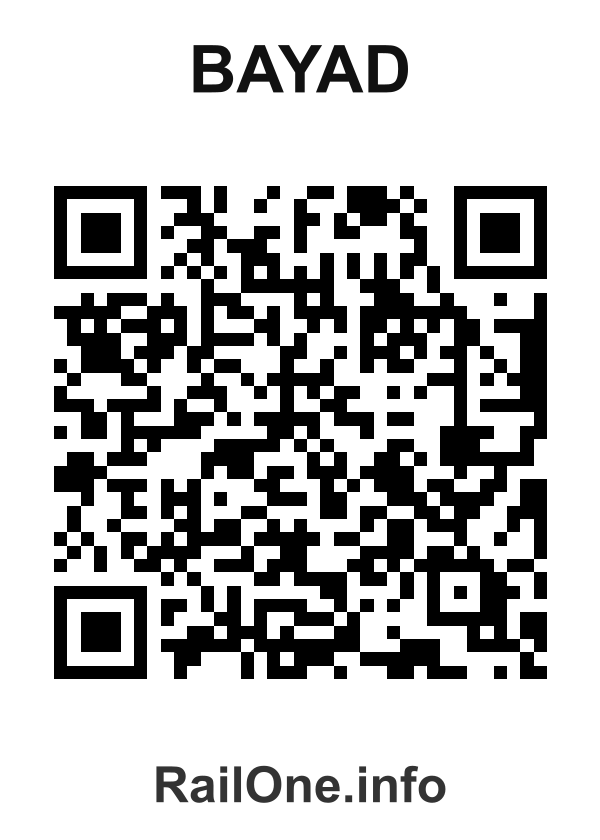 RailOne QR Code for Bayad station