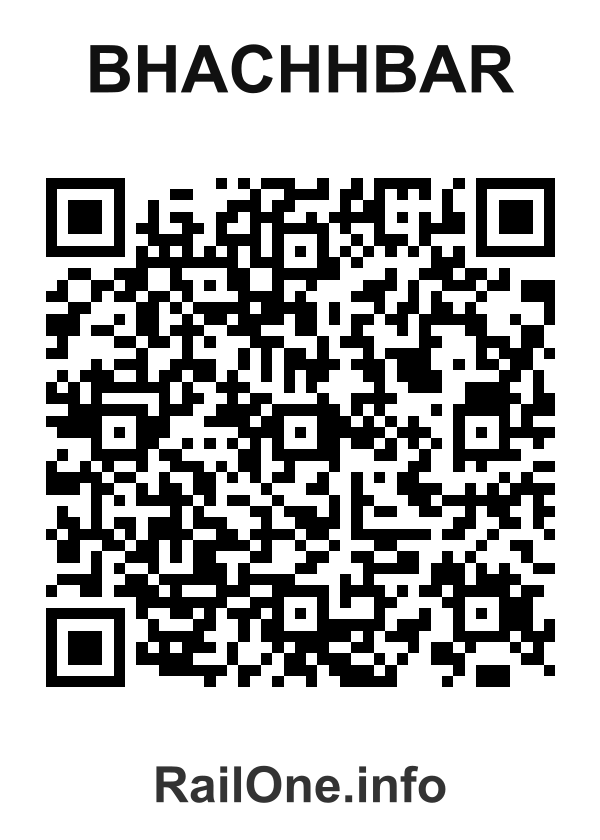 RailOne QR Code for Bhachhbar station