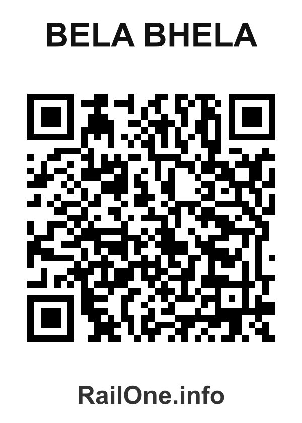 RailOne QR Code for Bela Bhela station