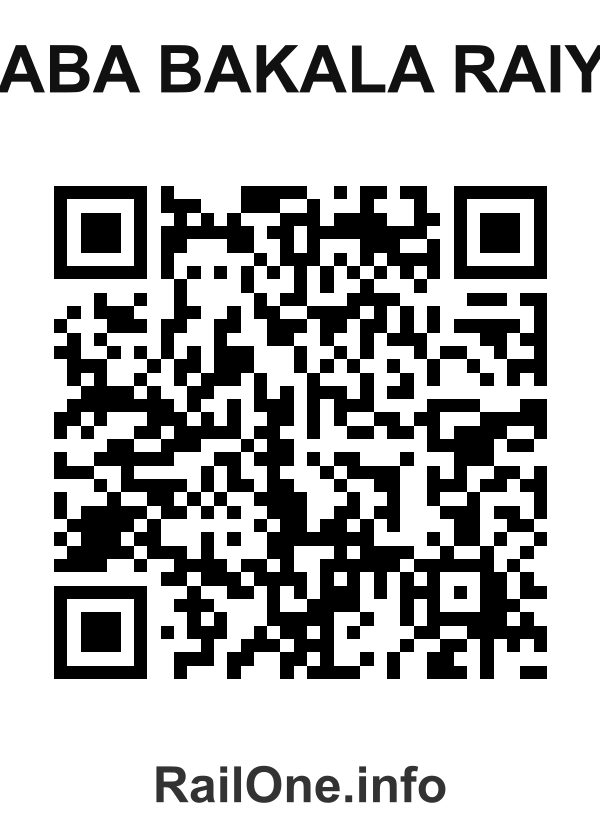 RailOne QR Code for Baba Bakala Raiya station