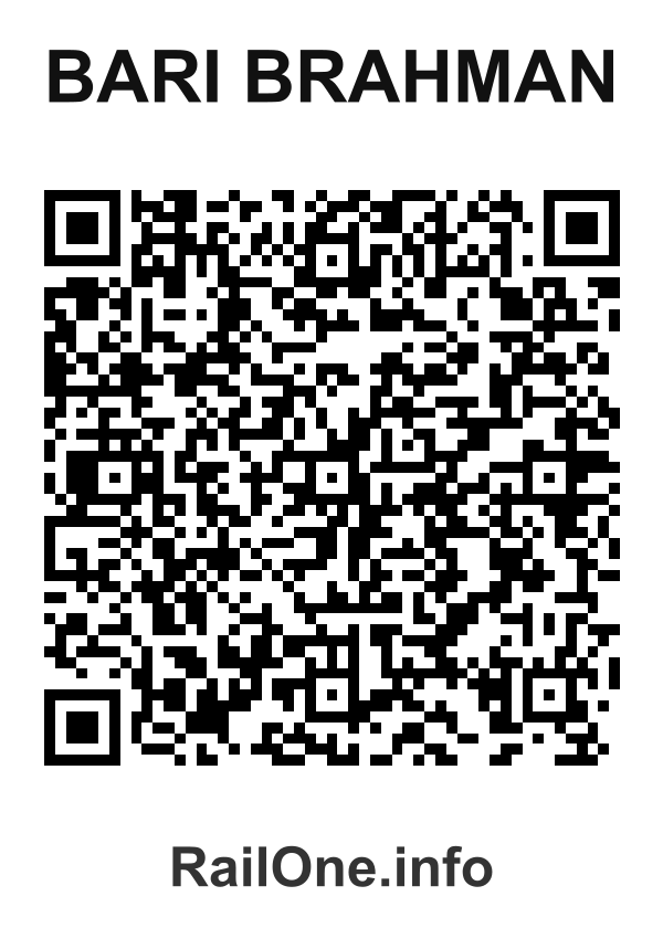 RailOne QR Code for Bari Brahman station