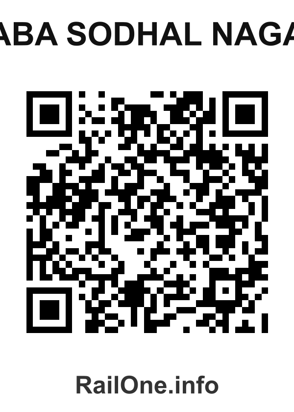 RailOne QR Code for Baba Sodhal Nagar station