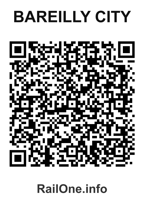 RailOne QR Code for Bareilly City station