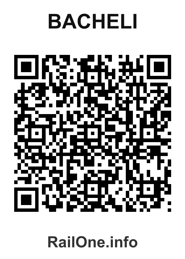 RailOne QR Code for Bacheli station