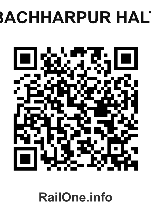 RailOne QR Code for Bachharpur Halt station