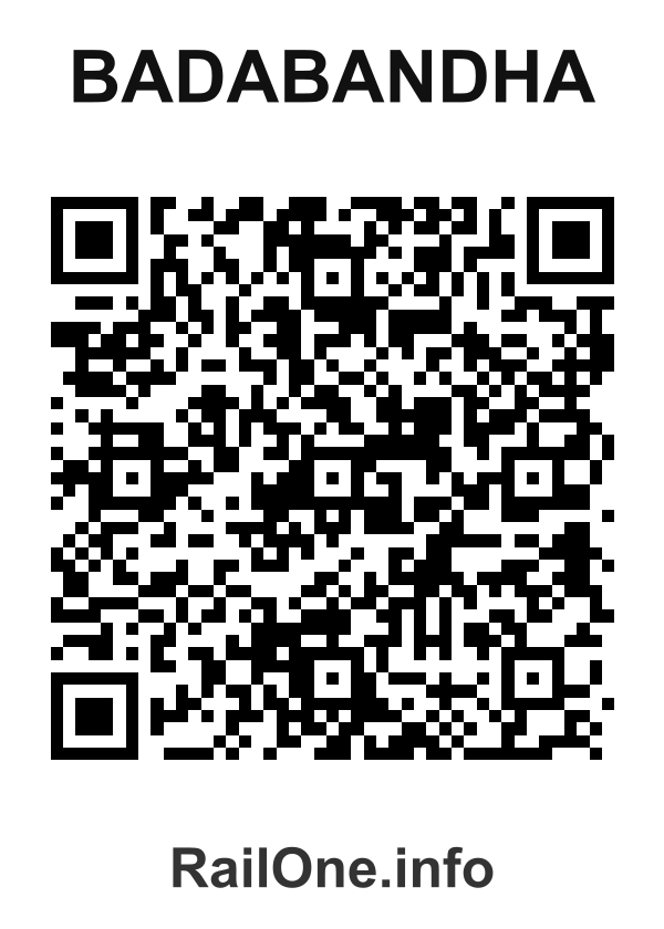 RailOne QR Code for Badabandha station