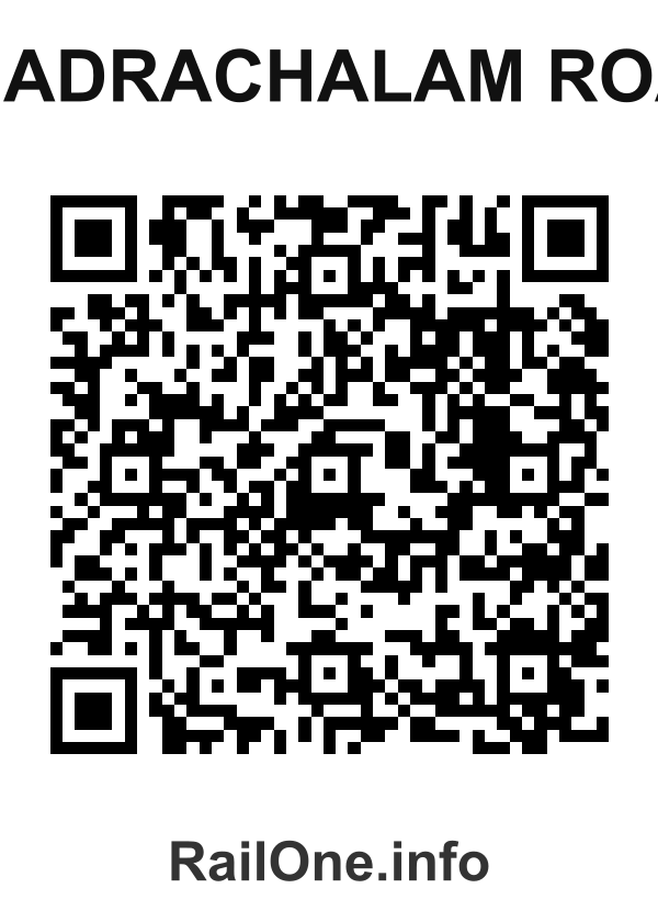 RailOne QR Code for Bhadrachalam Road station