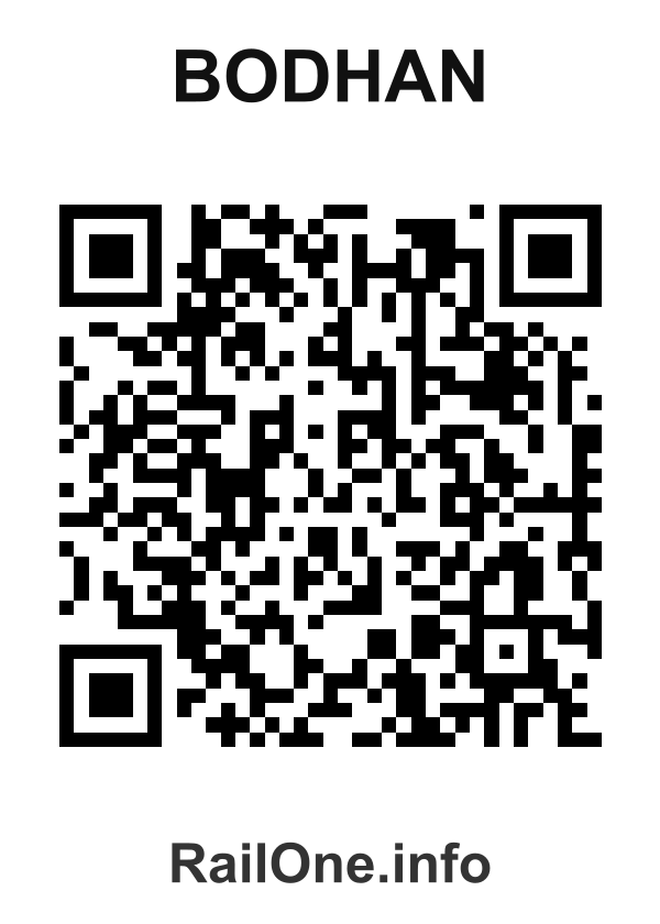 RailOne QR Code for Bodhan station