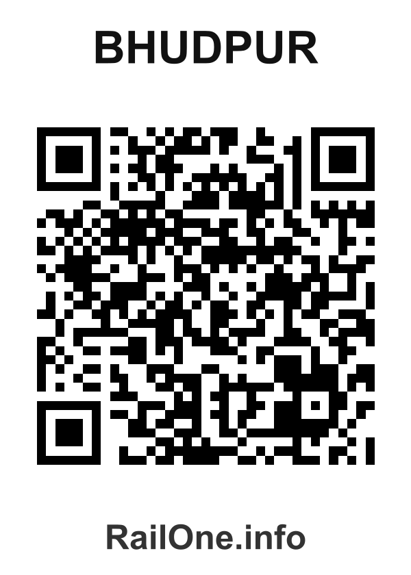 RailOne QR Code for Bhudpur station