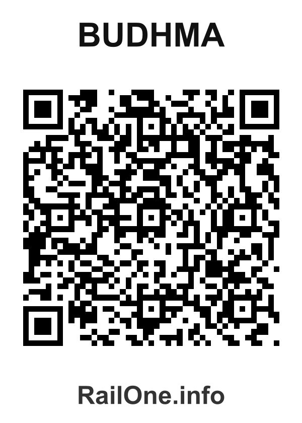 RailOne QR Code for Budhma station