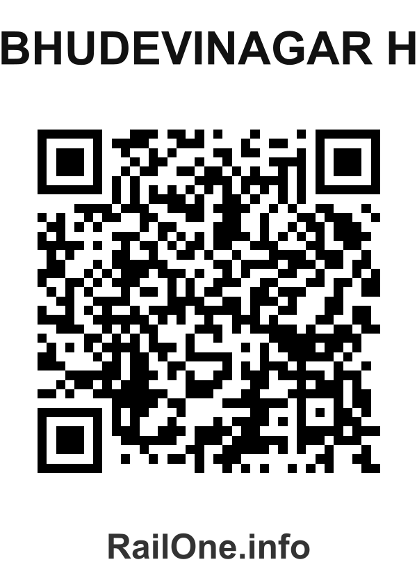 RailOne QR Code for Bhudevinagar H station