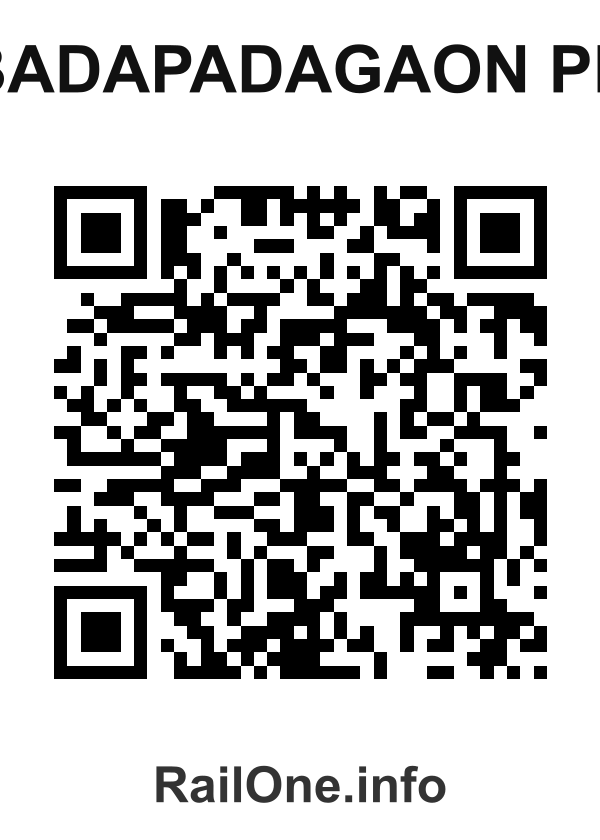 RailOne QR Code for Badapadagaon Ph station