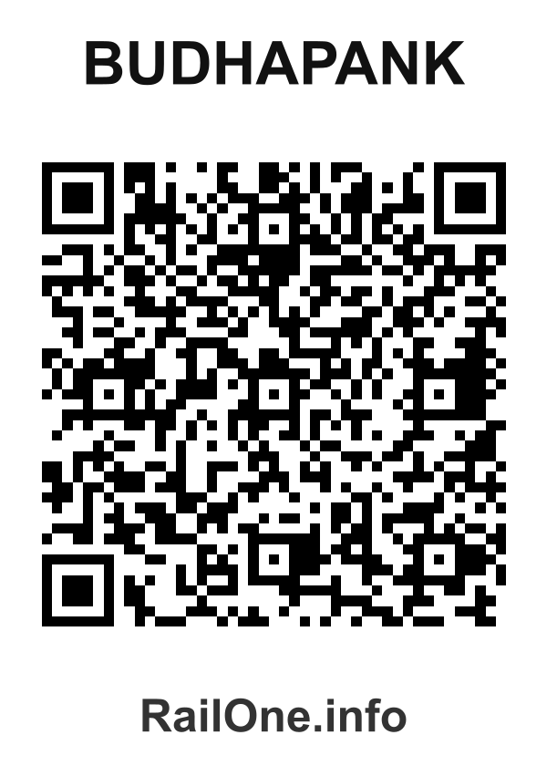 RailOne QR Code for Budhapank station