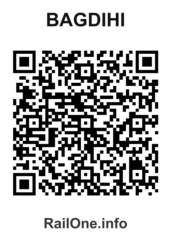 RailOne QR Code for Bagdihi station