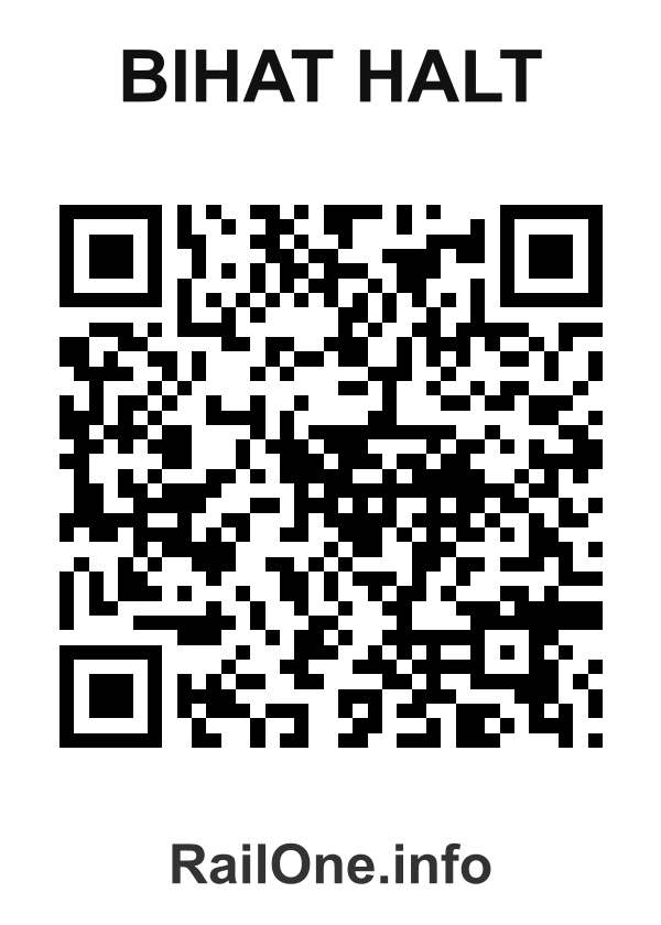 RailOne QR Code for Bihat Halt station