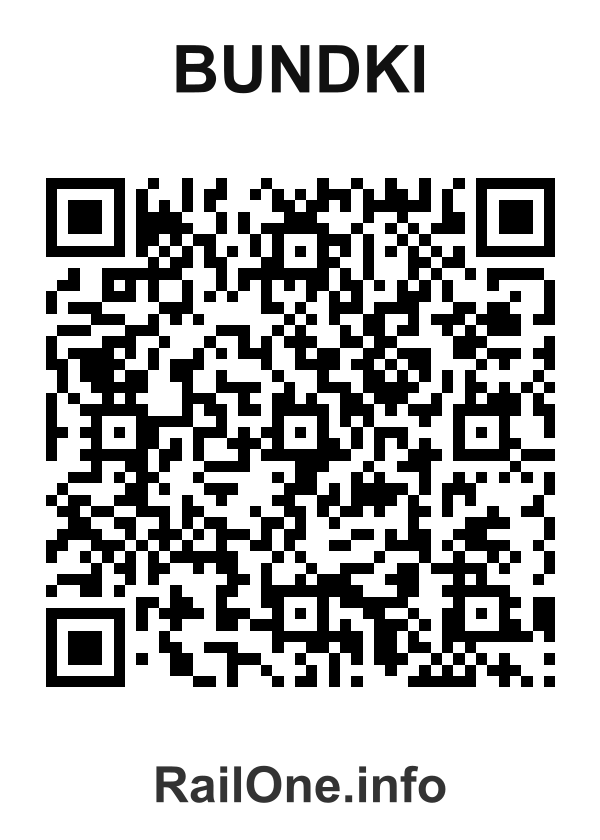 RailOne QR Code for Bundki station