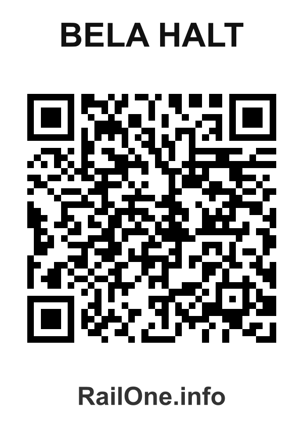 RailOne QR Code for Bela Halt station